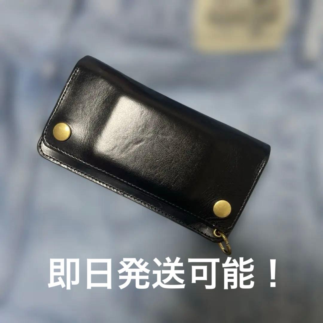 クロムエクセル　茶芯ロングトラッカーウォレット　三層　値下げ中！