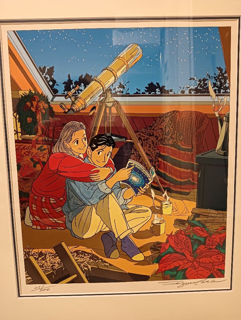 【版画】ハートディスタンス（わたせせいぞう 絶版 付属品完備）