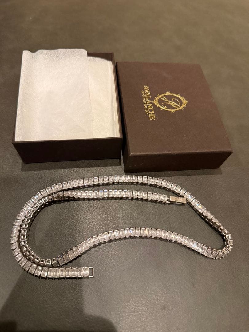 定価57800円 AVALANCHE アヴァランチシルバーテニスネックレス50