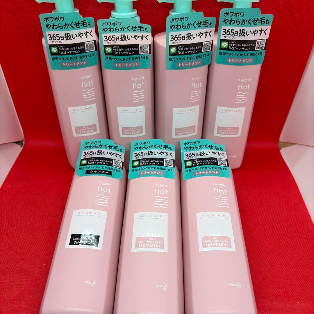 エッセンシャル フラット エアリースムース シャンプー×1・トリートメント×6本 Amazon.co.jp: flat(フラット) エッセンシャル フラット エアリー