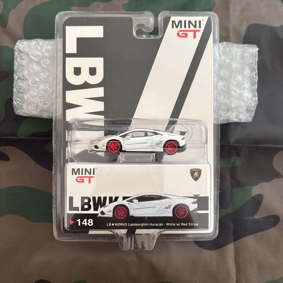MiNiGT 148 LBWORKS ランボルギーニウラカン　レッドストライプ