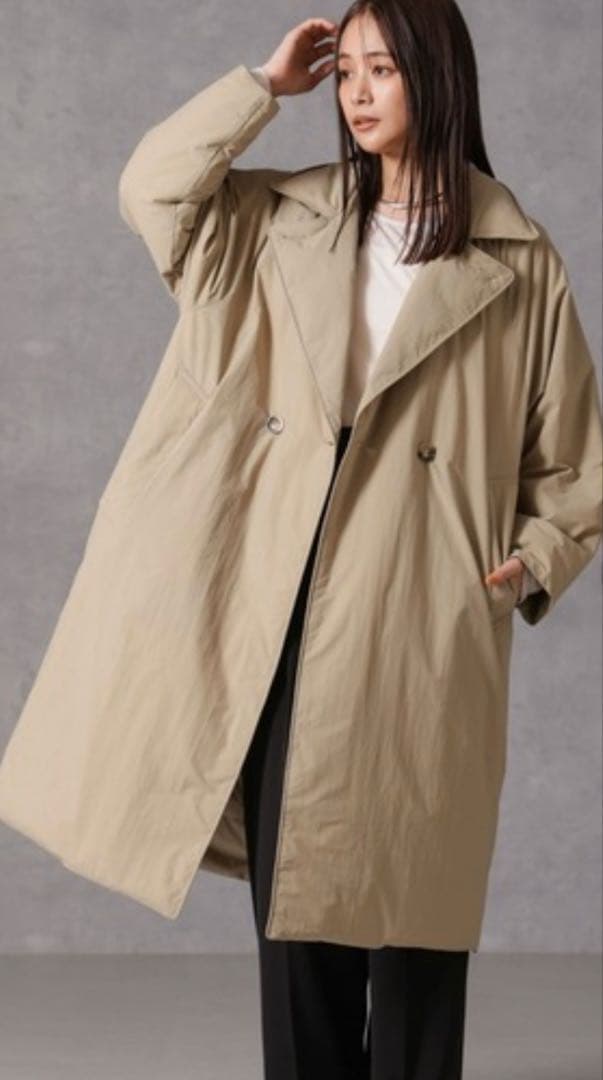 2024AW ナノユニバース 西川ダウン(R) リバーシブルライトコート NANO universe（ナノユニバース）の「「西川ダウン(R)」リバーシブル