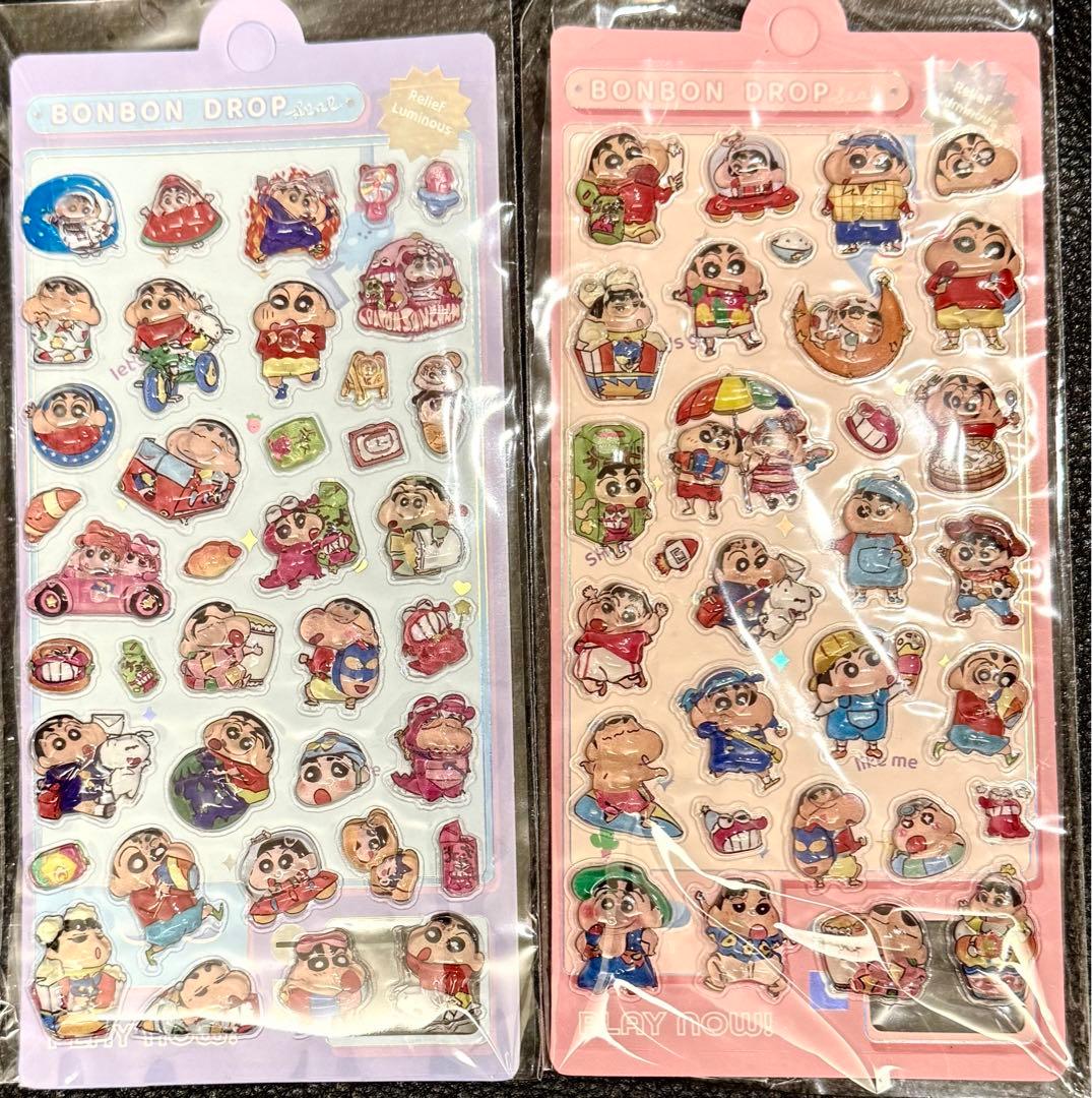 しんちゃん シール ボンボンドロップシール ウォーターシール - メルカリ