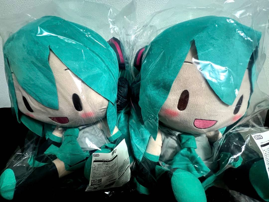 ふわぷち 初音ミク どでかジャンボぬいぐるみ 2点セット