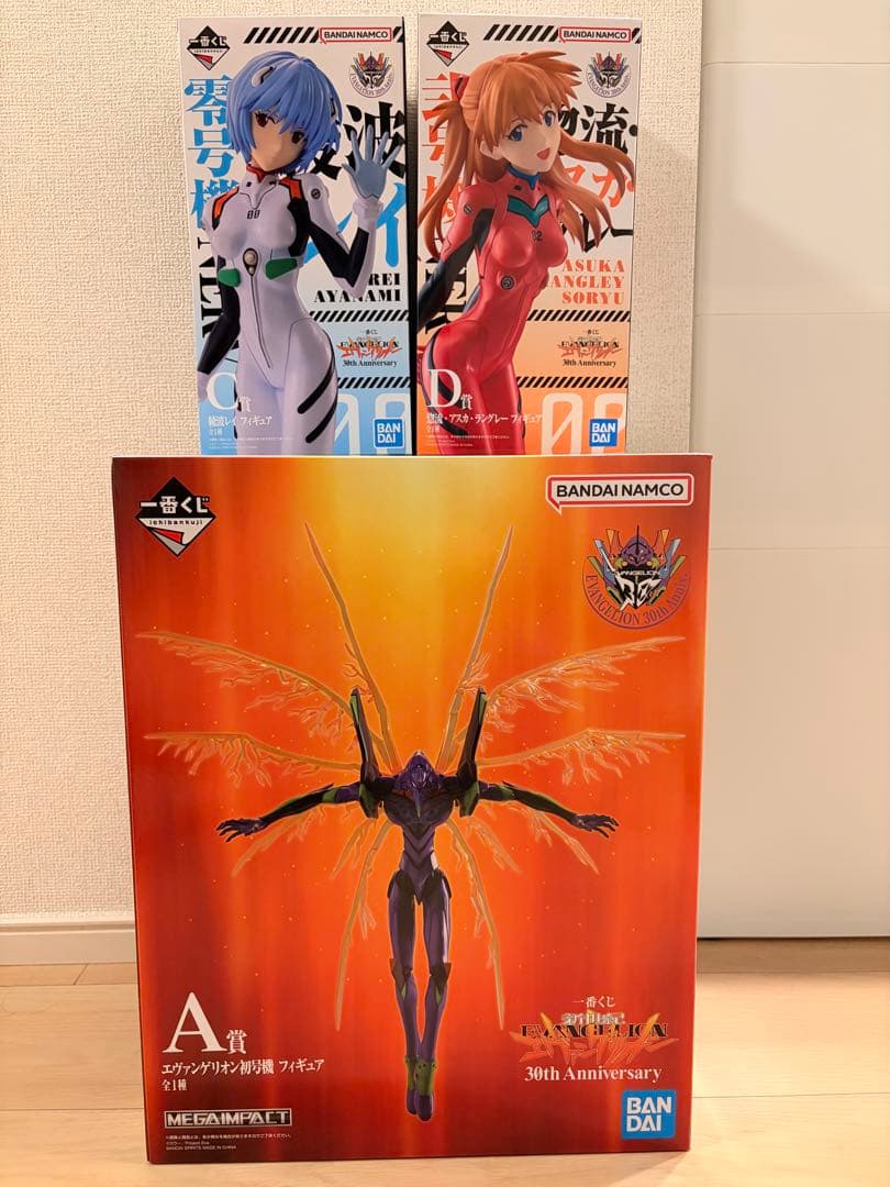 エヴァンゲリオン　1番くじ　フィギュア3点セット　A賞C賞D賞