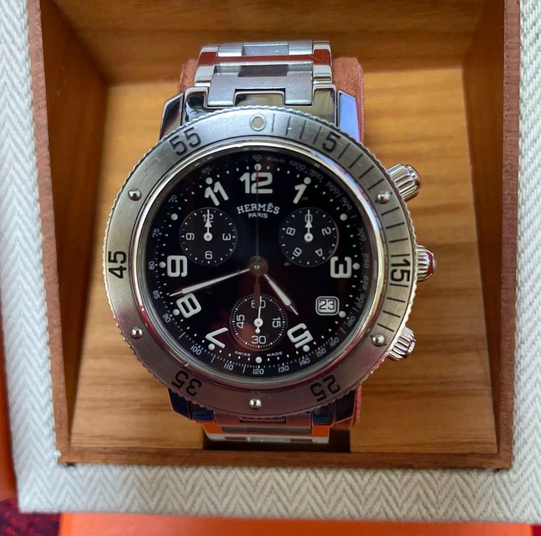 【HERMES】エルメスクリッパーダイバーズクロノグラフCL2.910腕時計