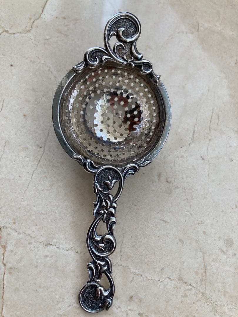 純銀 シルバー WAKOティーストレーナー　アンティーク