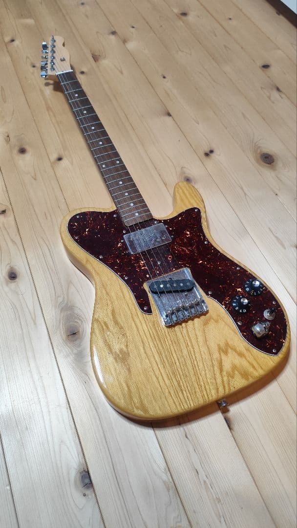 個人製作　アベフトシ風　テレキャスターカスタム　髑髏ノブ　【価格応談可能】 個人製作 アベフトシ風 テレキャスターカスタム 髑髏ノブ 【価格応談