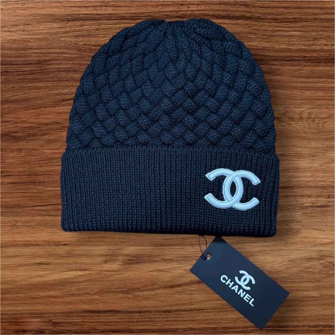 CCロゴ ニット帽 ブラック編み込み 楽天市場】CHANEL シャネル ニット帽 AAB254 B21462 レディース