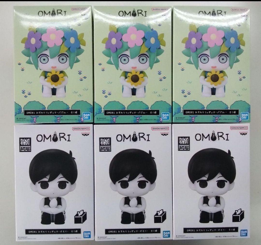 OMORIおすわフィギュアオモリ×3OMORIおすわフィギュアバジル×3