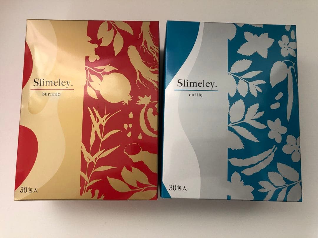 RHYTHM リズム　スリムレイ カッティー1箱+バーニー 1箱の2箱セット RHYTHM スリムレイ カッティー 和漢フレーバーフレッシュアロエ味 30包