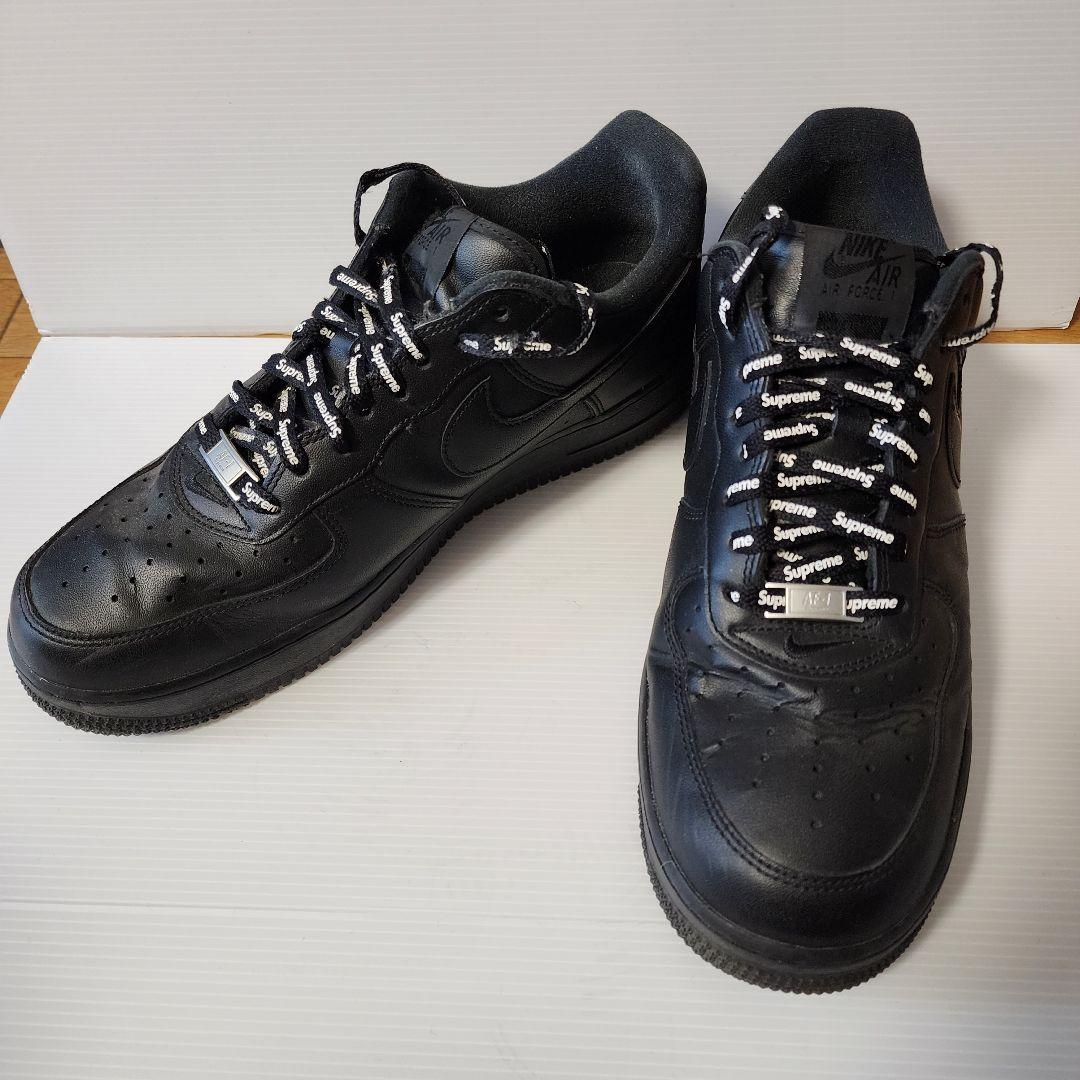 ナイキ　エアフォース1 Supreme ブラック　28.5cm
