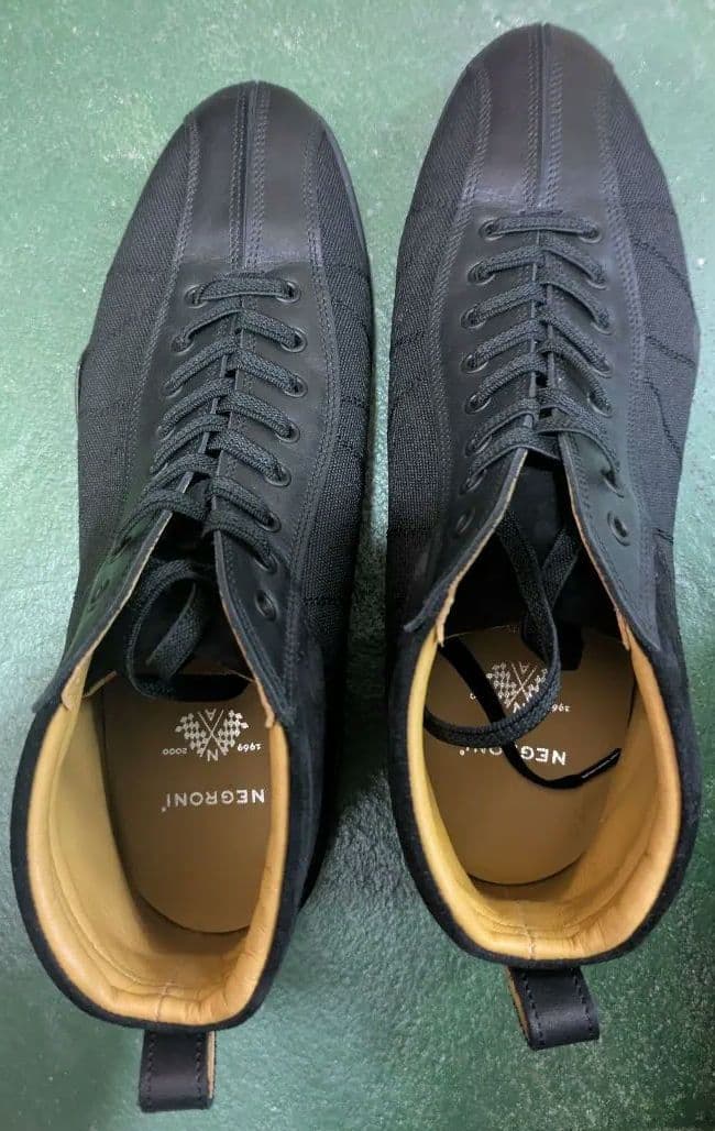 ア*ラ様 NEGRON ネグローニ グランプリハイトップ ブラック ハイカットス ネグローニ NEGRONI グランプリハイトップ GRAND PRIX HI-TOP