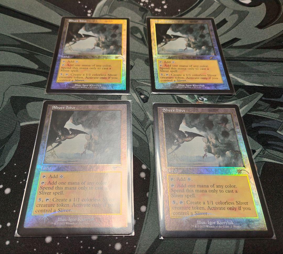 スリヴァーの巣/Sliver Hive 旧枠Foil×4枚