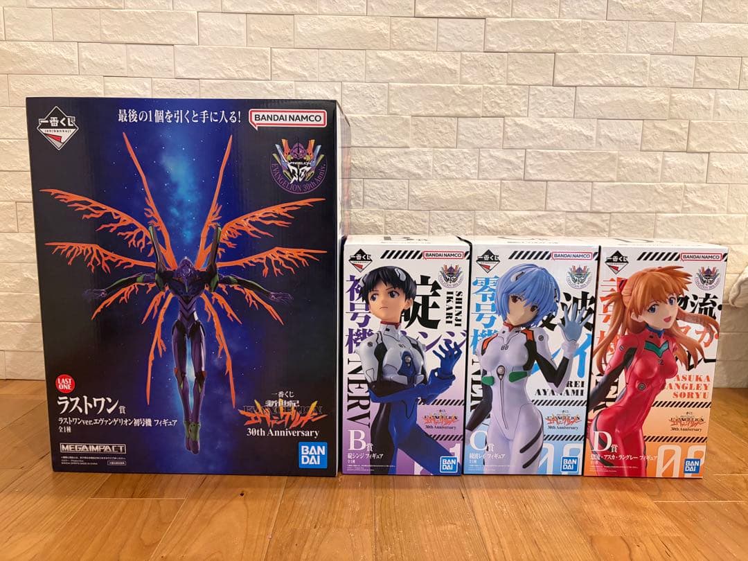 エヴァンゲリオン 30周年一番くじ フィギュア ラストワン賞 B.C.D+おまけ