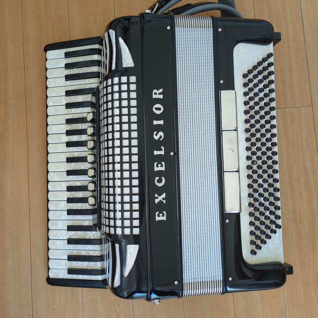 ◎極美品EXCELSIOR308アコーディオンソフトケース幅広背バンド付
