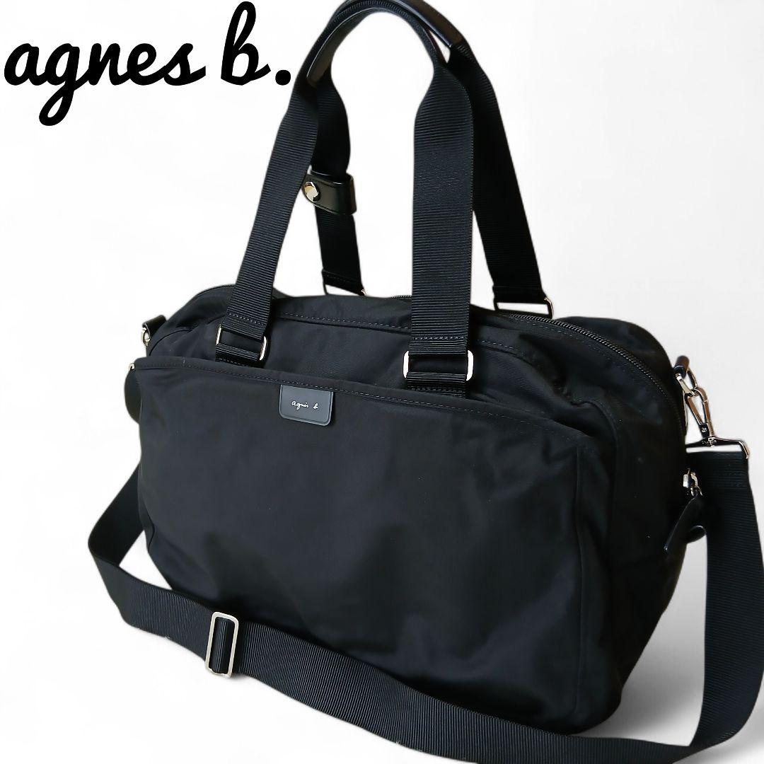 【極美品】【agnes b.】ナイロン 2wayボストンバッグ My bag
