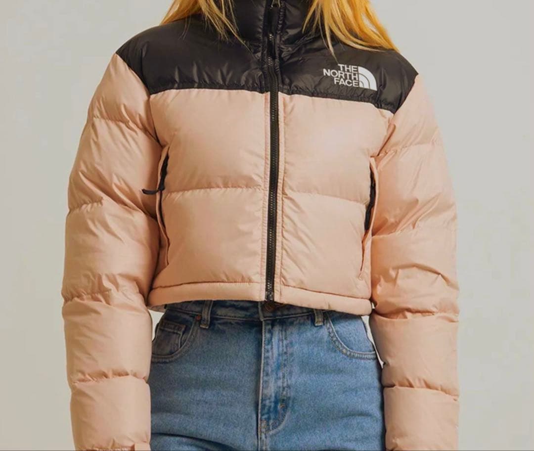 ショートヌプシ　ピンク　ノースフェイス　ヌプシ　ダウン　韓国