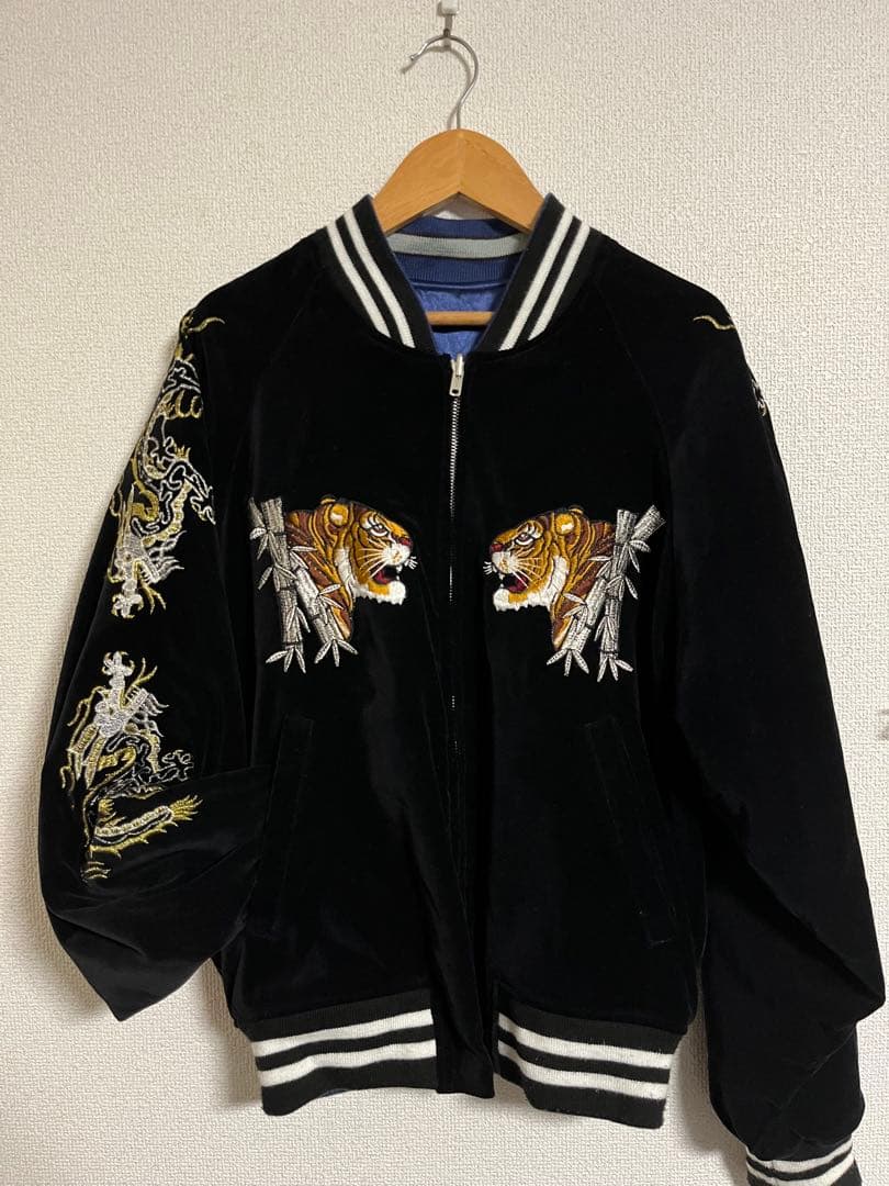 hoshihime 星姫 スカジャン リバーシブル 竹虎 別珍 刺繍 M 日本製 Amazon.co.jp: [星姫] (hoshihime スカジャン(竹虎) 別珍(H7030-LL