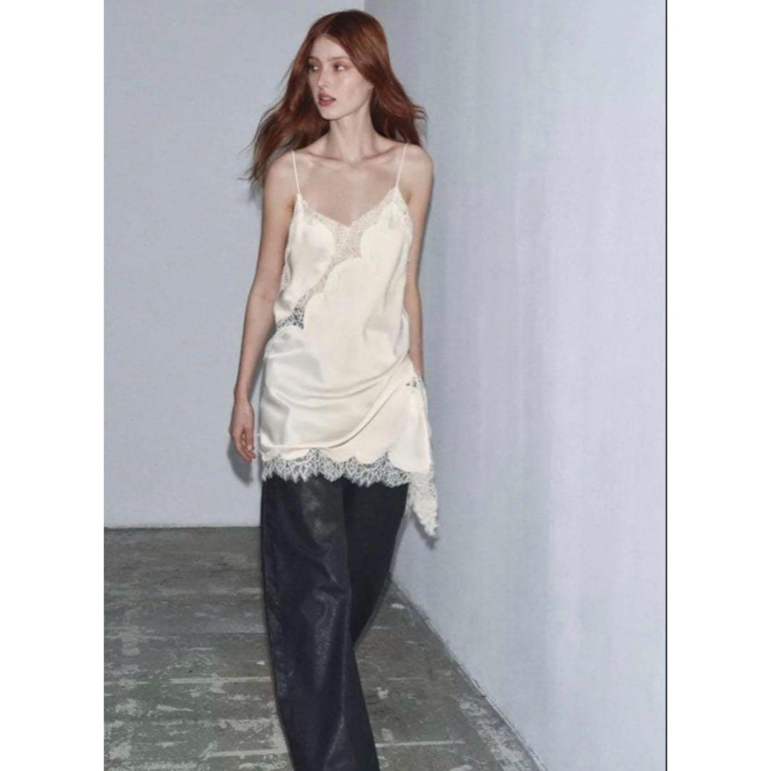 ZARA アシンメトリーレースワンピース　Mサイズ