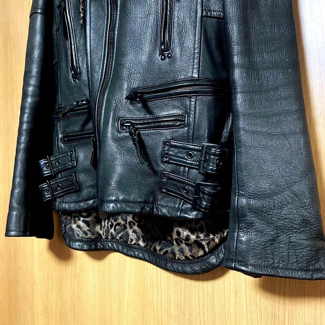 価格交渉 Roen ディアスキン 44サイズ ダブル ライダース ジャケット