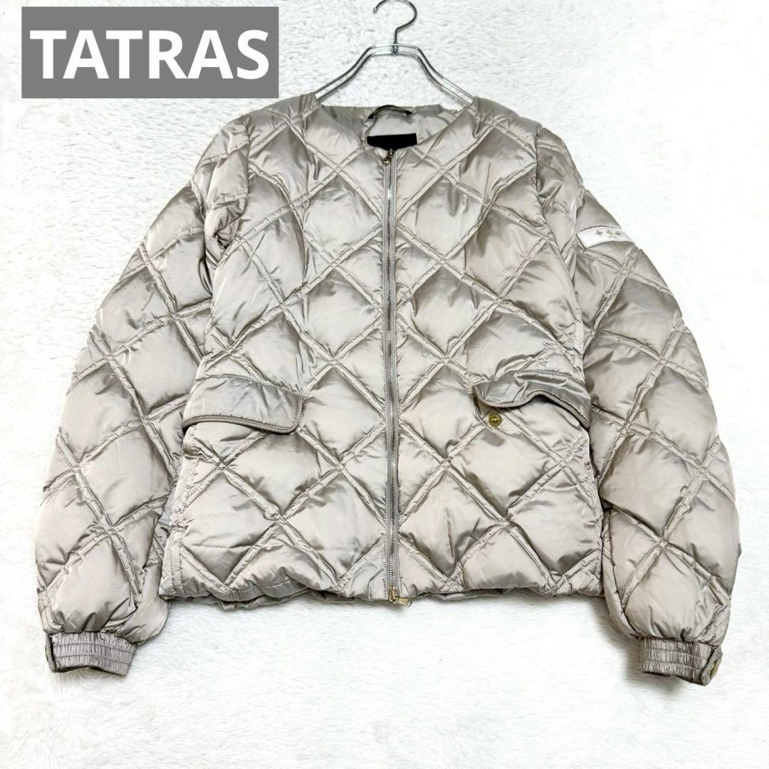TATRAS セルディア キルティング ノーカラー ライトダウン ジャケット M