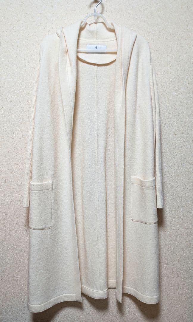 MORABITO フード付きロングカーディガン