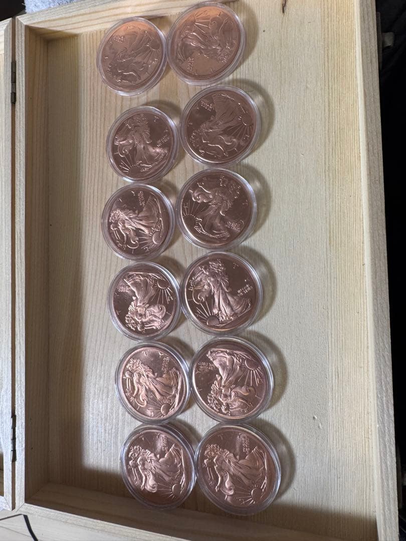 ウォーキングリバティ 銅製12枚セット