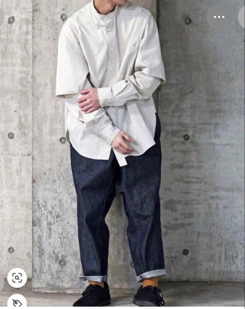 name. ホワイト オーバーサイズシャツ 長袖 Name. - ネーム 日本製 長袖 シャツ 0 白 Name. メンズの通販 by 古着