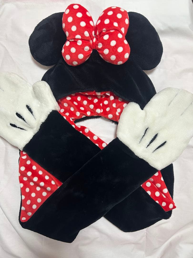 ミニー マフラーキャップ ファンキャップ ディズニー ミニー マフラーキャップ ファンキャップ 正規品 完売品 即