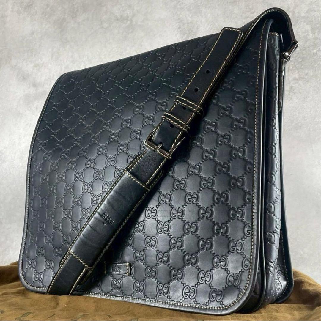 【極美品】グッチ ショルダーバッグ メッセンジャー シマ レザー ネイビー 紺色 楽天市場】グッチ GUCCI ミニ ショルダーバッグ ハラコ ネイビー