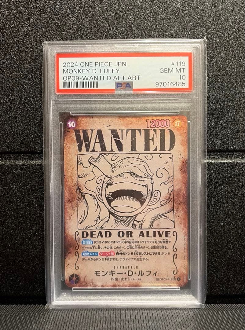 ニカ　ルフィ　手配書　psa10