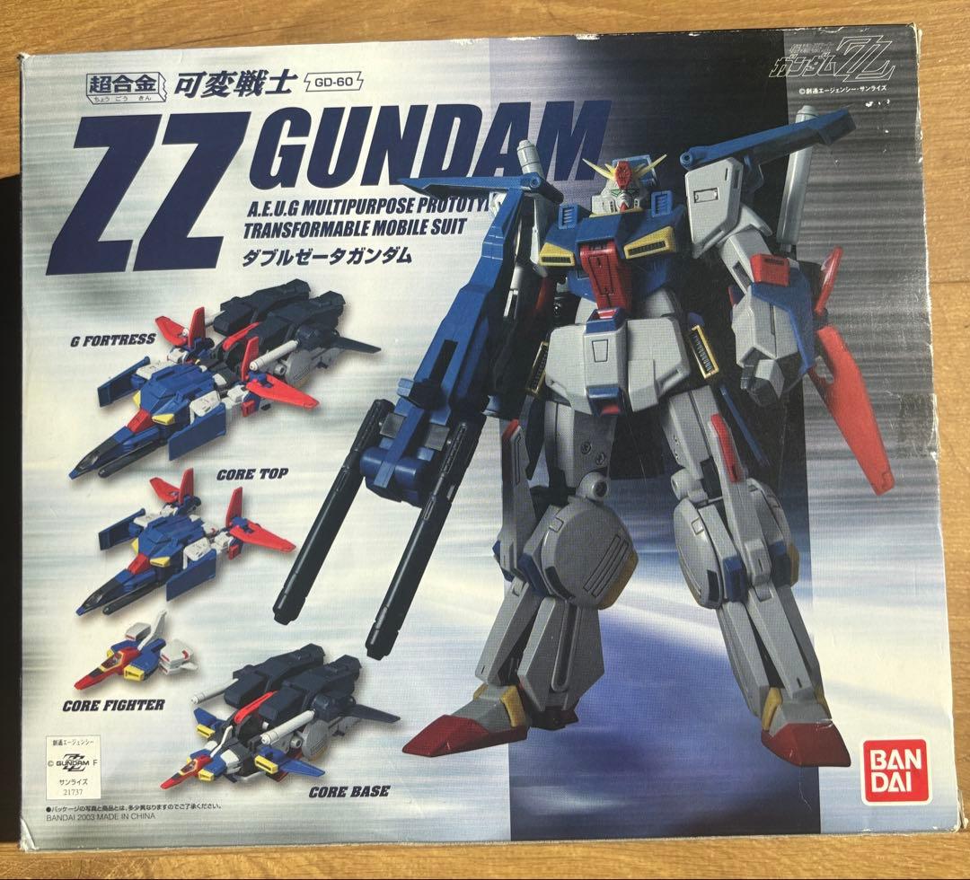 超合金 可変戦士 ZZガンダム GD-60 ダブルゼータガンダム 変形可動 美品 超合金GD-60 可変戦士ダブルゼータガンダム 機動戦士ガンダムZZ