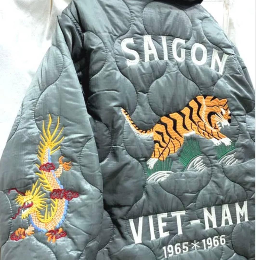 超美品　HOUSTON ナイロンリップベトナムジャケット　XL