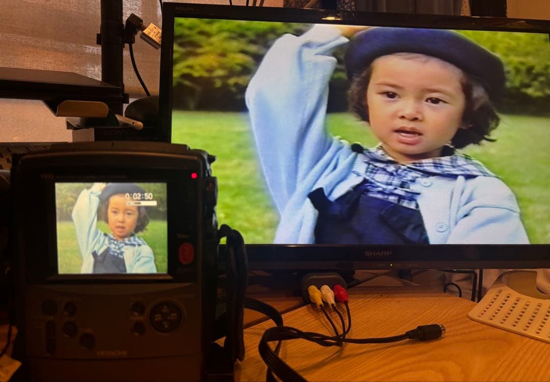 正常動作確認美品◇日立ビデオカメラ Hi8 VM－H100L はなれワザ