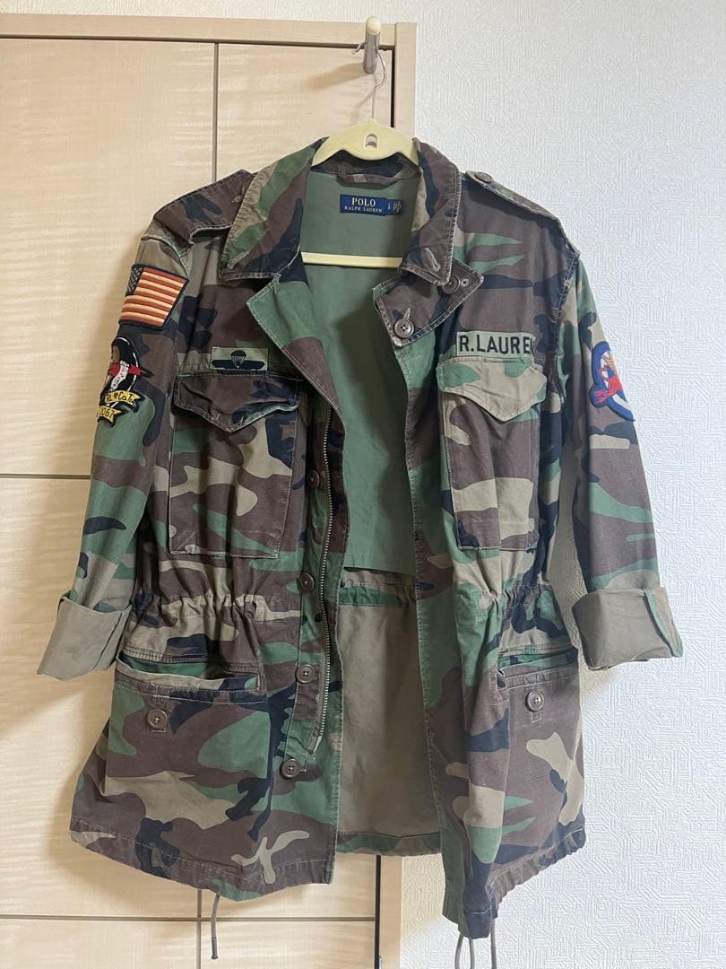 超美品なPOLO RALPH LAUREN 迷彩 ミリタリージャケット Lサイズ