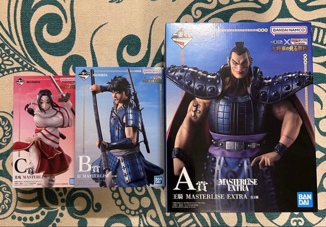 【新品未開封】キングダム　一番くじ　羌廆　信　王騎　A賞　B賞　C賞