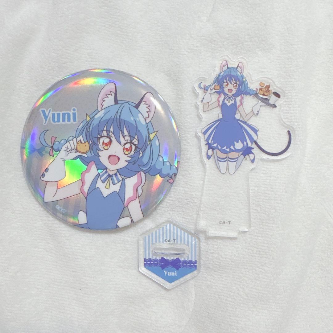 アクリルスタンド オーロラ缶バッジ プリキュア ユニ キュアコスモ アクスタ