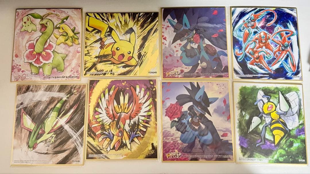 新品未開封】ポケモン 色紙ART ピカチュウ ルカリオ ホウオウ - メルカリ