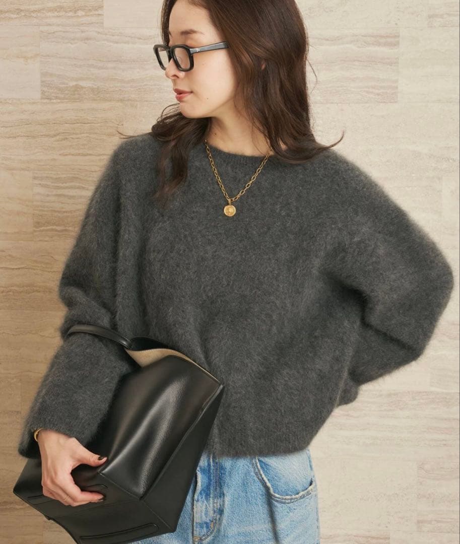 よ*店様 Plage Fur Essential ニット　新品　タグ付き　グレー