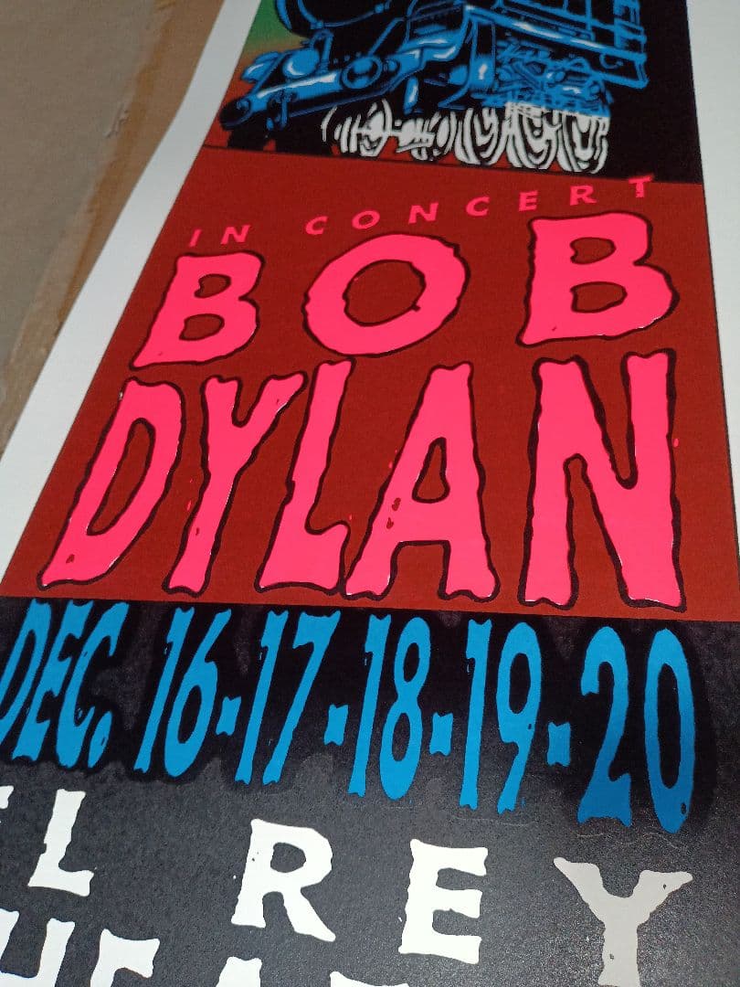 bob dylan concert poster 1997 taz - メルカリ