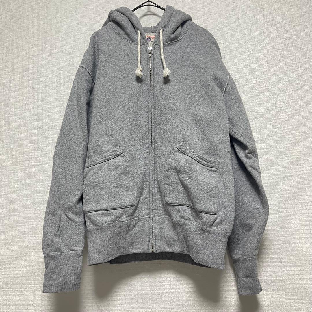 JOE McCOY BALL PARK 裏起毛ジッパーフードパーカー　S The REAL McCOY'S】【BALL PARK HOODED FULL ZIP SWEAT】【アウター