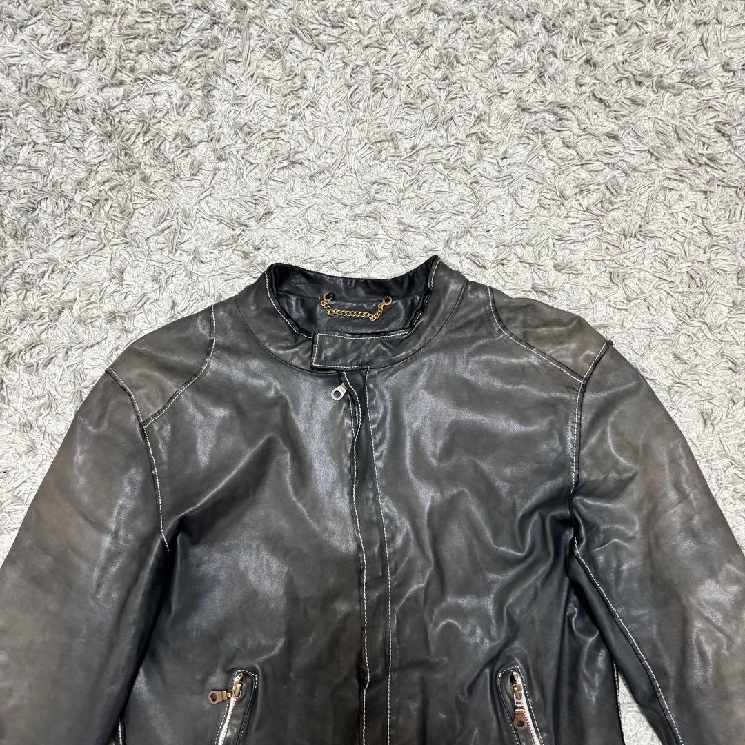 sisii シシ 牛革 レザー ライダース シングルライダース ブラック M