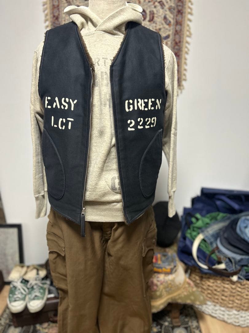 激レア品 リアルマッコイズ アルパカ デッキベスト ステンシルカスタム