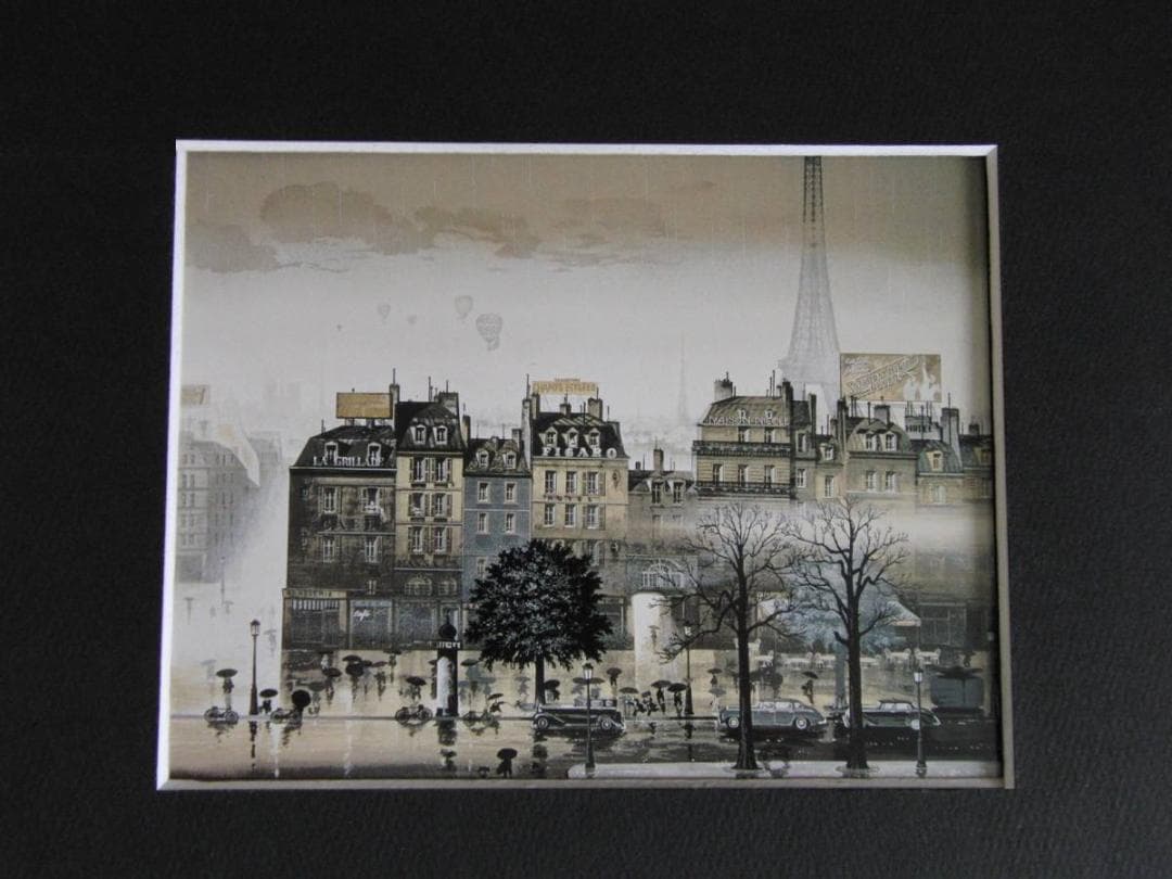 ヤマガタヒロ、【レイニーデイ】、希少な額装用画集より、状態良好 楽天市場】ヒロヤマガタ シルクスクリーン 2001 セーヌ川にて