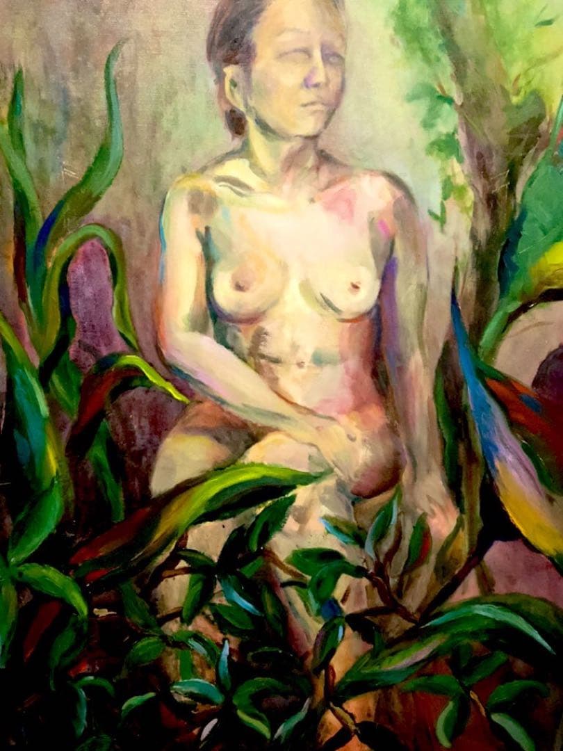 絵画　一点物　油絵　30号　micchan作