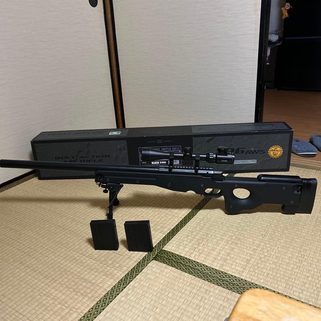 L96 スナイパーライフル スコープ付き L96 AWS スナイパーライフル OD (スコープ バイポッド付) WELL製