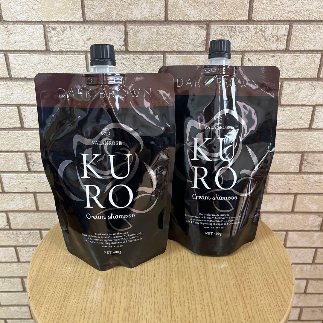 【新品・未使用】バランローズ　クロクリームシャンプー　ダークブラウン 400g