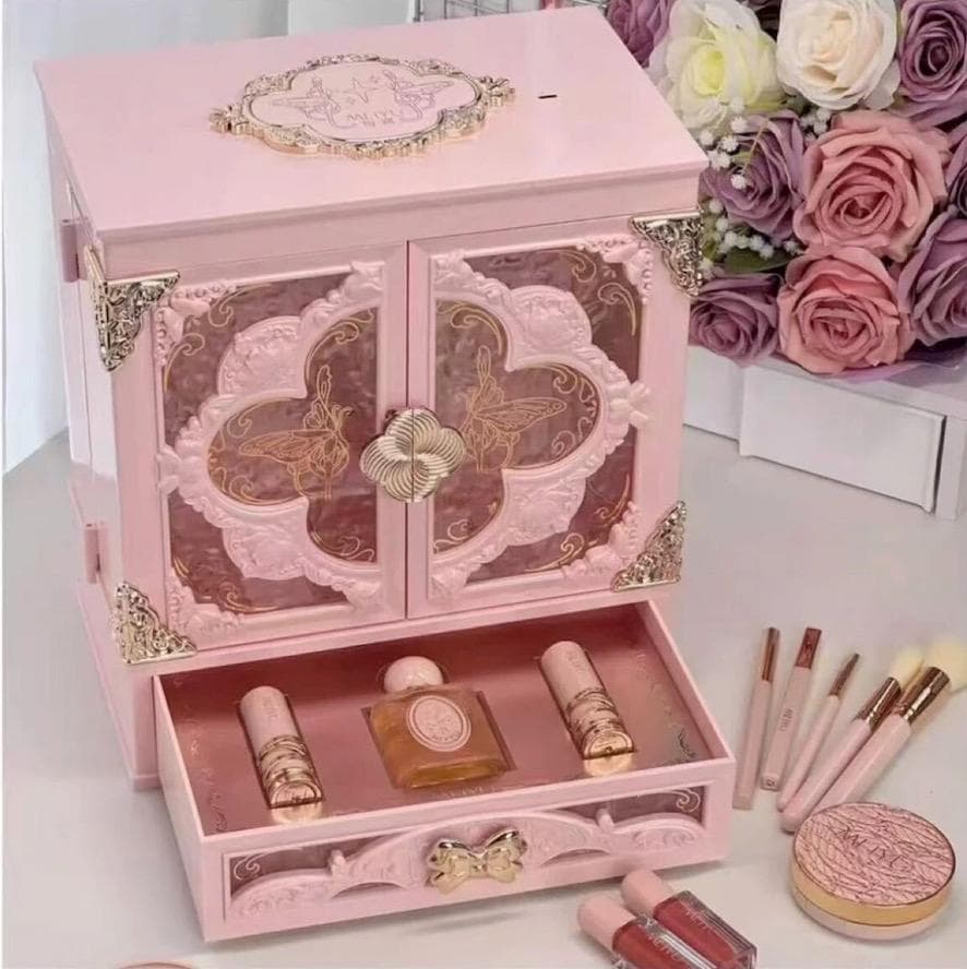 MEIYUフラワーノーズ・コンセプトボックス【ピンク】（中身化粧品セット付き)