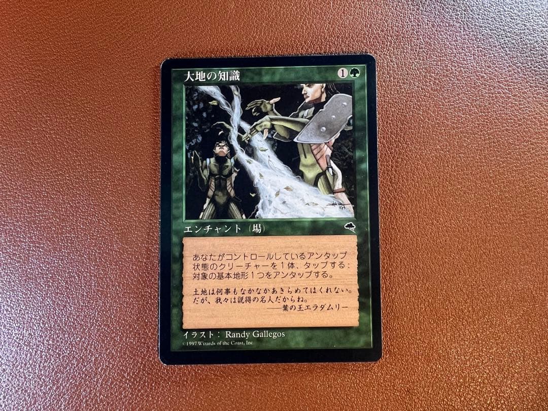 大地の知識/Earthcraft [TMP] 日本語　MTG 買取相場】-MtG-(日)大地の知識 / Earthcraft【TMP】 No.222【Cardshop